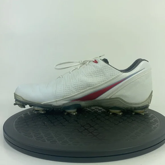 Footjoy DNA 2.0 White/Red Golf Cleats Shoes 53310 Men's Size 9 - Picture 10 of 13